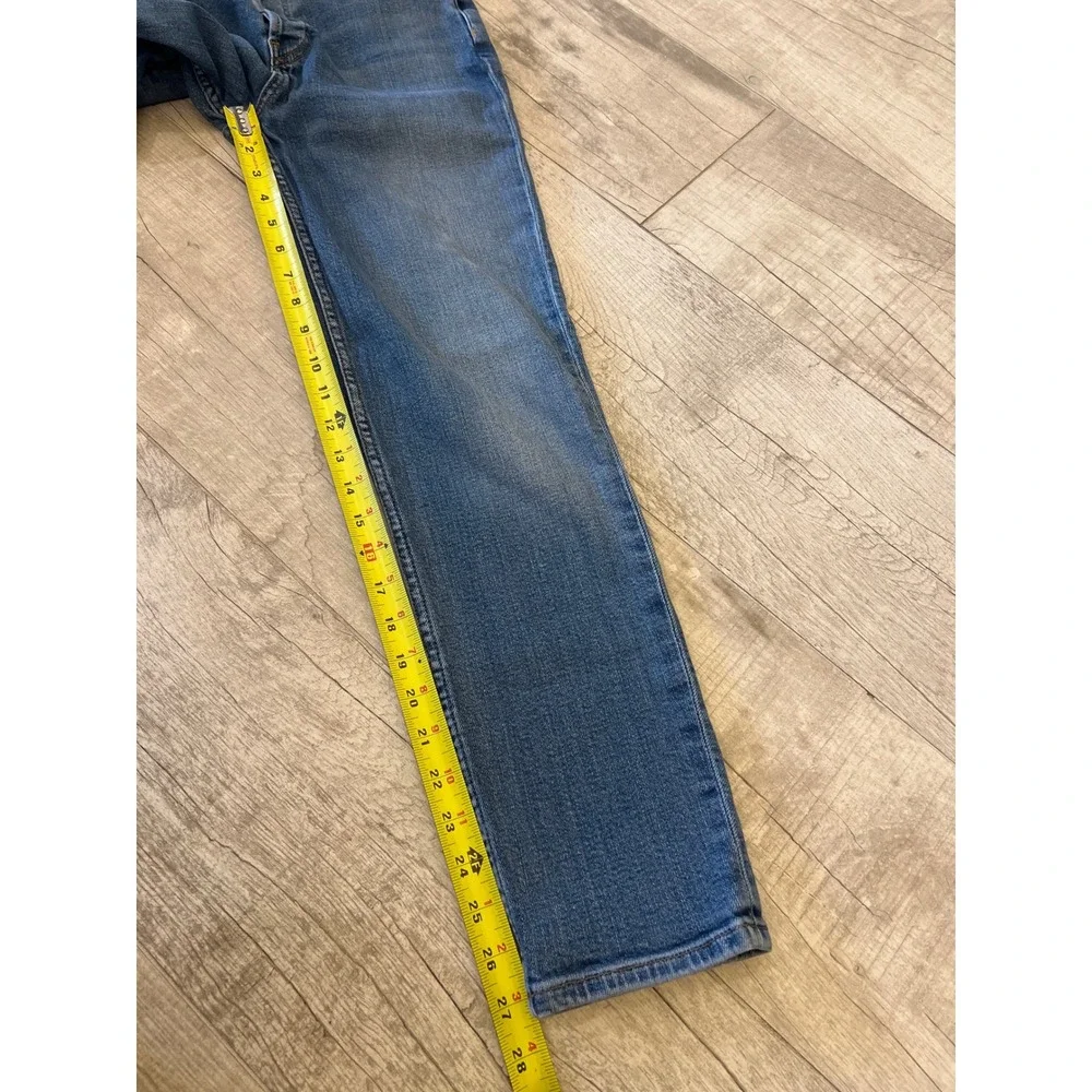 RE/DONE Originals High Rise Straight Leg‎ Button Fly Blue Jeans Size 28